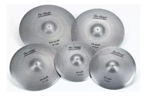 Imagem de Kit De Pratos On-stage Lvcp5000 Low Volume Cor Prateado