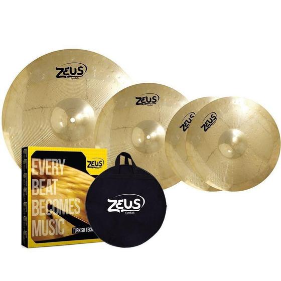 Imagem de Kit de Pratos Zeus Beginner Set C 14 16 20