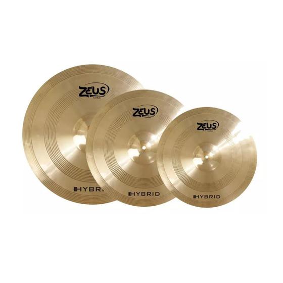 Imagem de Kit de Pratos Zeus Hybrid Set C 14/16/20