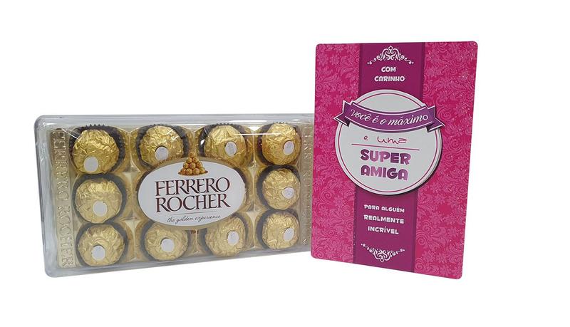 Imagem de Kit De Presente Para Amiga Chocolate Ferrero Rocher + Cartão