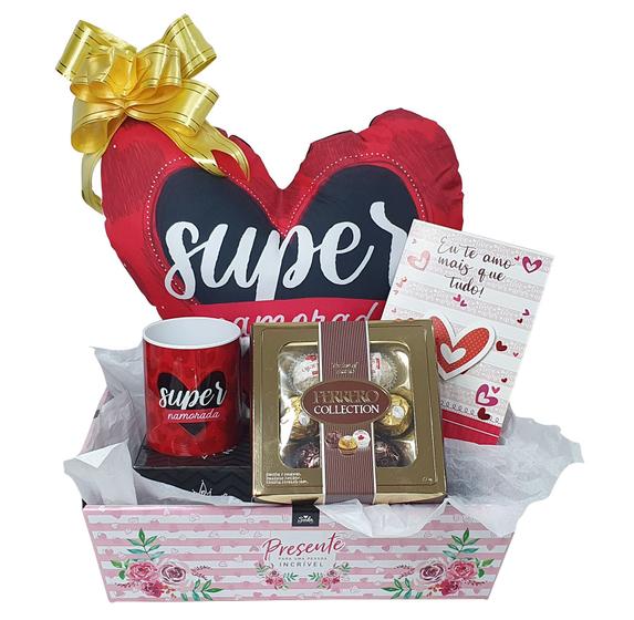 Imagem de Kit de presente para Namorada Ferrero Rocher Almofada Amor