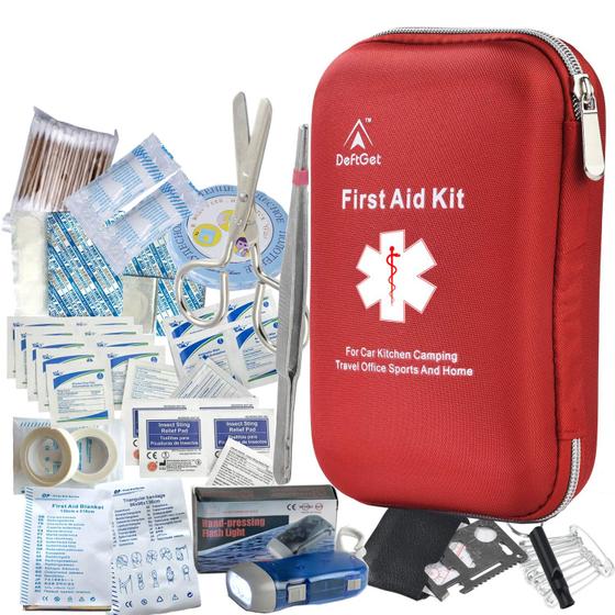 Imagem de Kit de Primeiros Socorros Deftget - 163 Peças Impermeáveis com Sistema IFAK Molle