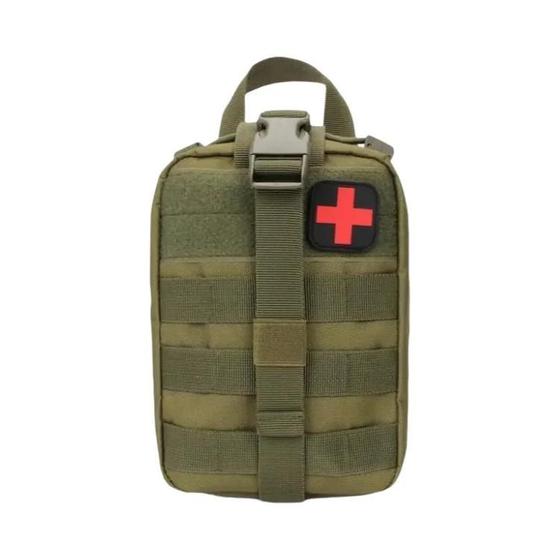 Imagem de Kit de Primeiros Socorros Tático Molle - Saco Médico para Emergências, Caça, Acampamento e Outdoor