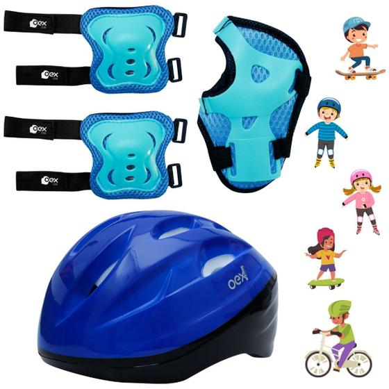 Imagem de Kit De Proteção Infantil Menina E Menino Bike Skate Patins