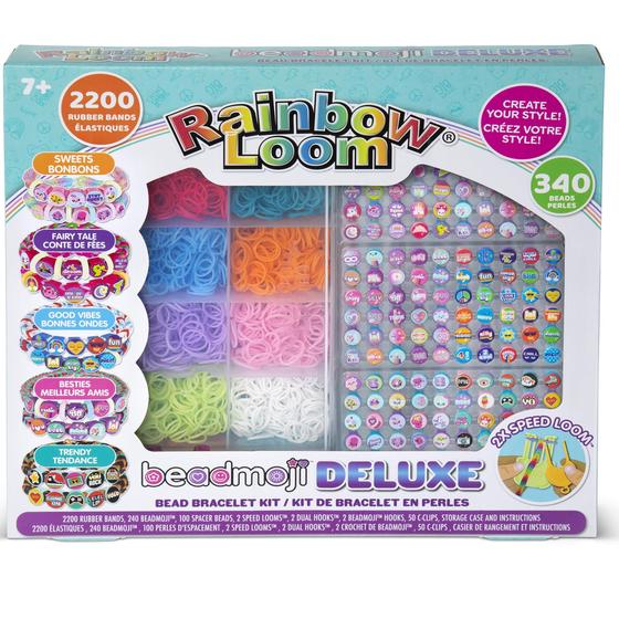 Imagem de Kit de pulseira Rainbow Loom Beadmoji Deluxe com 2200 pulseiras e 340 miçangas