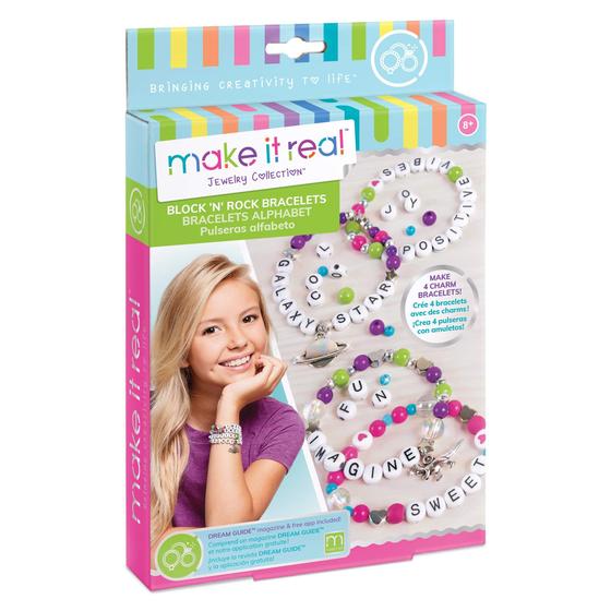 Imagem de Kit de Pulseiras Make It Real Block 'N Rock - 147 Peças (8+)