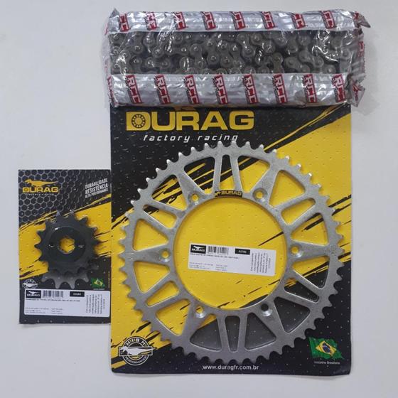 Imagem de Kit de Relação Trilha 50x14 Moto TTR 230 - Corrente Grossa P520 - Durag