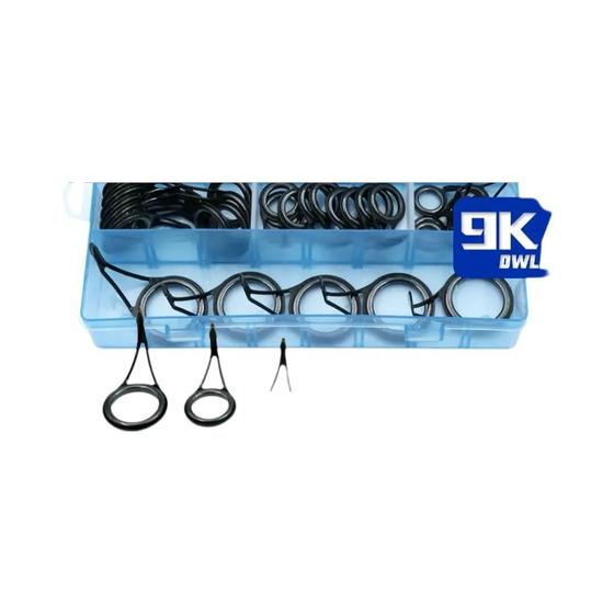Imagem de Kit De Reparo De Guia De Vara De Pesca De Cerâmica De Aço Inoxidável 8-105 Peças Conjunto De