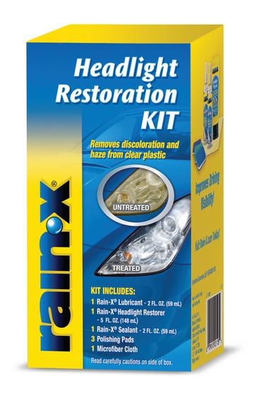 Imagem de Kit de restauração de faróis Rain-X 800001809 Cleans Haze