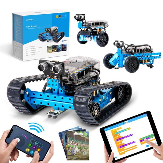 Imagem de Kit de Robô Makeblock mBot Ranger 3 em 1 - Para Crianças Acima de 10 Anos