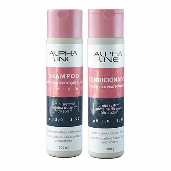 Imagem de Kit de Shampoo e Condicionador Color Shield Proteção da Cor - Alpha Line
