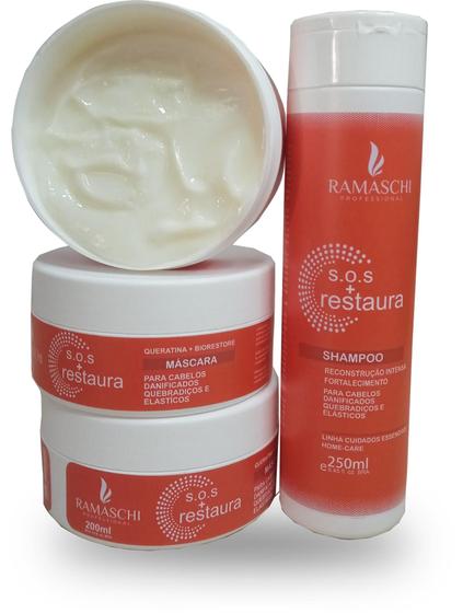 Imagem de Kit de Shampoo e Máscara Reconstrução Capilar Ramaschi