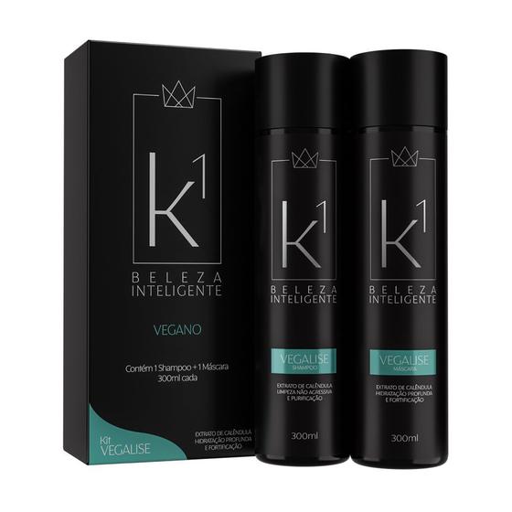 Imagem de Kit de Shampoo e Máscara  Vegalise 100% Vegano Composição com Ativos Vegetais