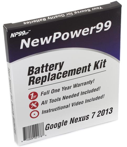 Imagem de Kit de substituição de bateria NewPower99 para Google Nexus 7 2013