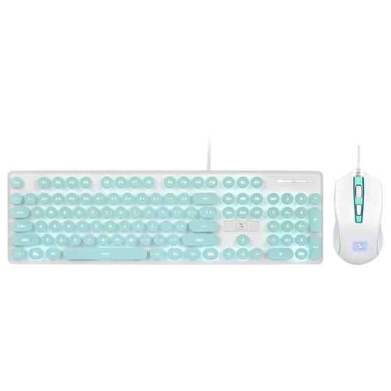 Imagem de Kit de Teclado Retrô Portátil e com Fio