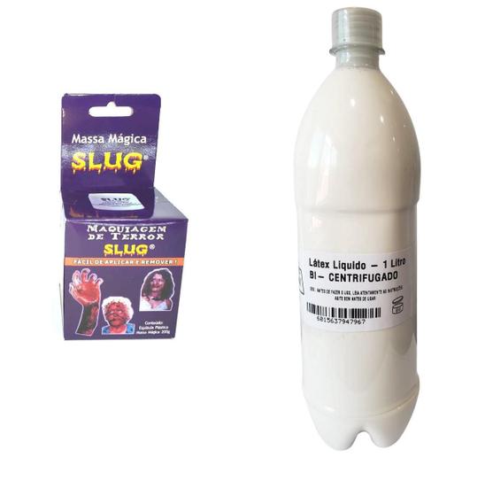 Imagem de Kit De Terror Massa 200 Gr Cada + Látex 1 Litro