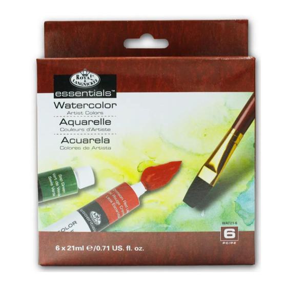 Imagem de Kit de Tinta Aquarela Royal & Lagnickel 6 Pçs