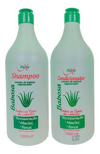Kit de Tratamento Capilar Babosa (Shampoo e Condicionador Babosa 1 ...