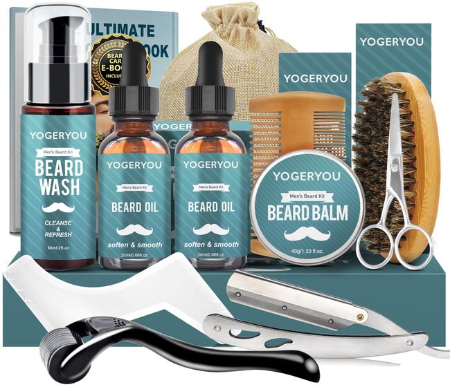 Imagem de Kit de Tratamento para Barba YogerYou - Com Navalha e Óleo