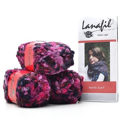 Imagem de Kit de Tricô Cachecol Novità Scarf 100g - Lanafil