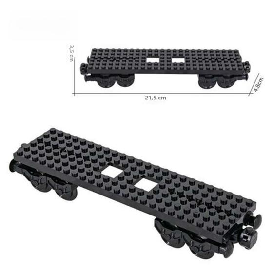 Kit De Trilhos De Trem MOC DIY Com Peças De Blocos De Construção De ...
