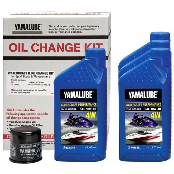 Imagem de Kit de troca de óleo Yamaha Watercraft II LUB-WTRCG-KT-10
