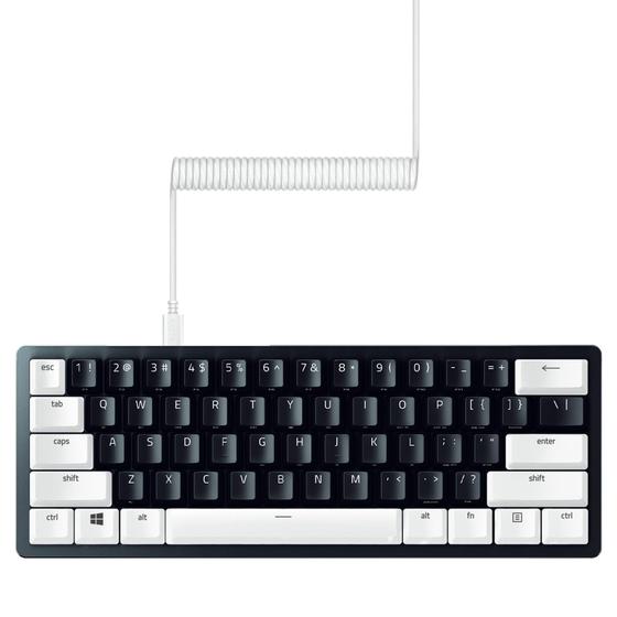 Imagem de Kit de Upgrade Razer PBT Keycap Mercury White + Cabo Espiral