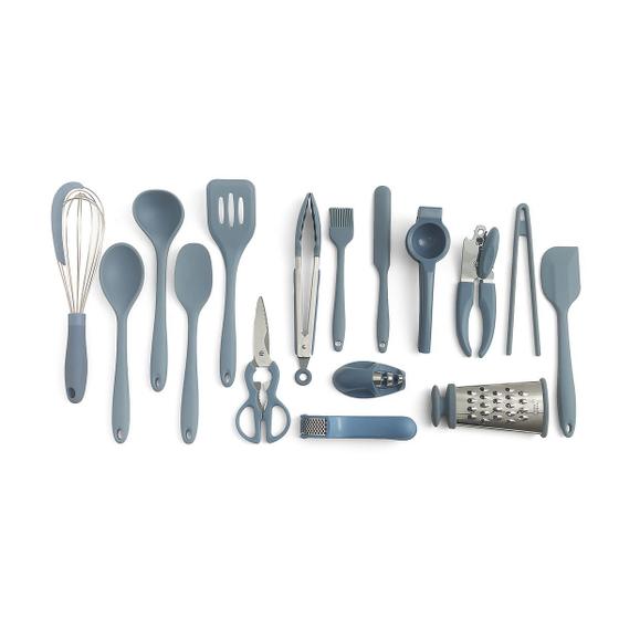 Imagem de Kit de Utensílios de Cozinha Completo com 16 peças - Oikos