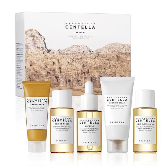 Imagem de Kit de Viagem SKIN1004 Madagascar Centella: Toner, Ampoule e Creme