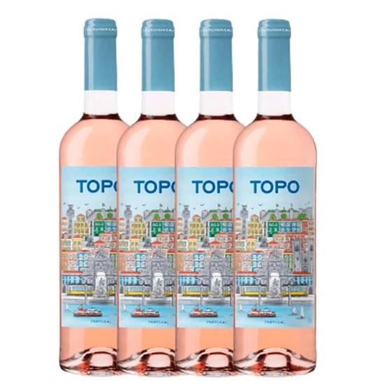 Imagem de Kit de Vinho Rosé Português TOPO c/4 garrafas 750ml