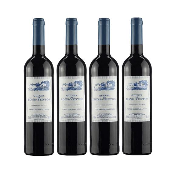 Kit de Vinhos Tintos Quinta de Bons Ventos c/4 Garrafas 750ml Menor preço em Kit de Vinhos Tintos Quinta de Bons Ventos c/4 Garrafas 750ml