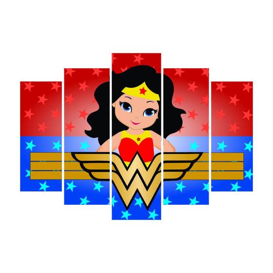 Imagem de Kit Decoração Festa Mulher Maravilha Princesa Super Heroína