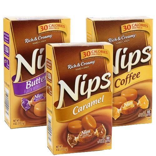 Kit Degustação Bala Nips Butter Caramel Coffee Rum 113,3g Nestlé