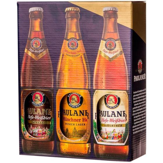 Kit degustação paulaner com 3 cervejas 500ml Menor preço em Kit degustação paulaner com 3 cervejas 500ml