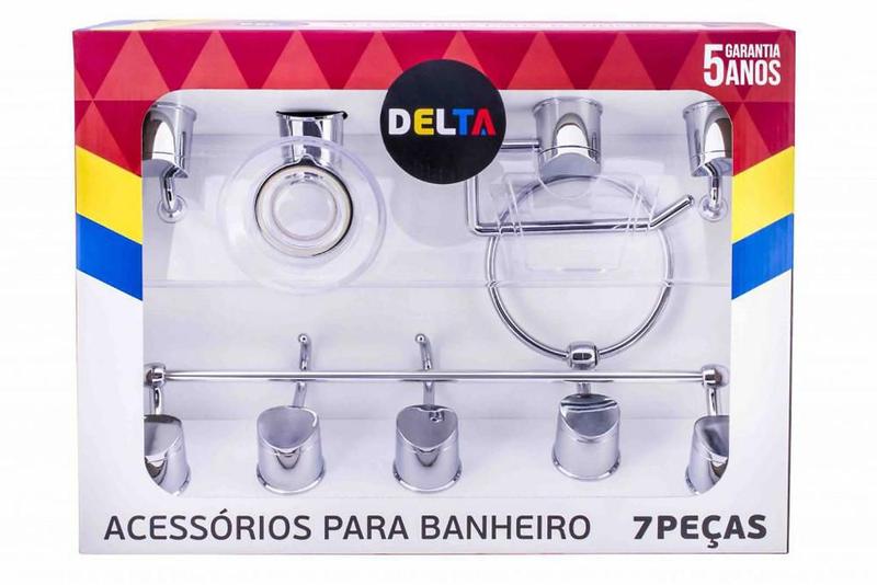 Imagem de Kit Delta 7 Peças Cromado