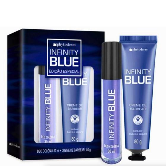 Imagem de Kit Deo Colônia 30Ml + Creme Barbear 80G Phytoderm Infinity