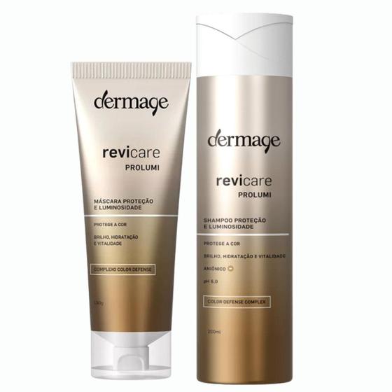 Imagem de Kit dermage revicare prolumi shampoo 200ml + máscara 150ml (2 produtos)