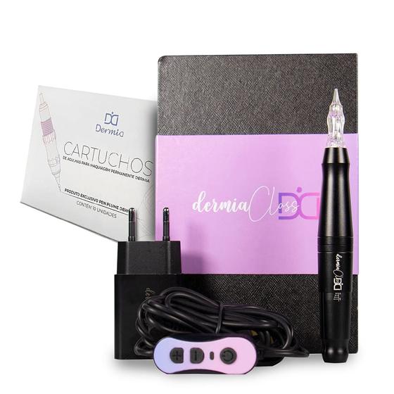Imagem de Kit Dermografo Com Controlador Dermia Class + 01 Caixa de Agulhas