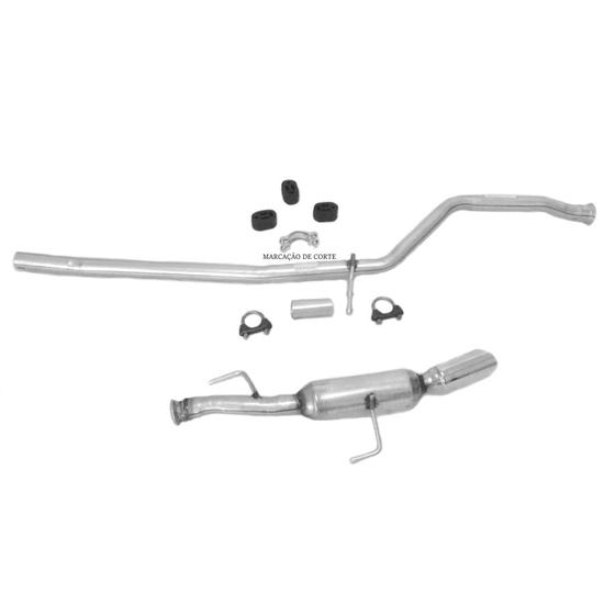 Kit Descarga Esportivo Peugeot 206 1.0 16v 2000 a 2006 Menor preço em Kit Descarga Esportivo Peugeot 206 1.0 16v 2000 a 2006