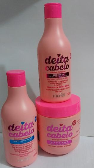 Imagem de Kit Desmaia Cabelo Shampoo + COndicionador 300 ml + Mascara Hidratante 500 gr