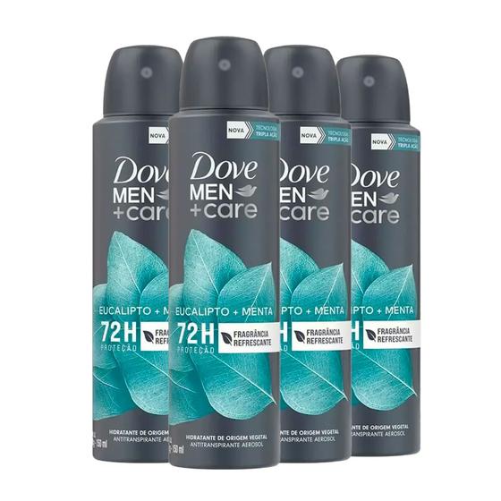 Imagem de kit Desodorante Aerosol Dove Men Eucalipto 150ml - 4 unidades