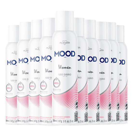 Imagem de Kit Desodorante Antitranspirante Mood Women Aerossol 150ml - 10 Unidades