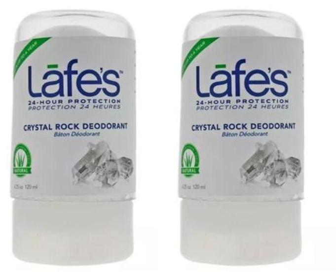 Imagem de Kit Desodorante Crystal Rock Lafes 120G Vegano 2Un