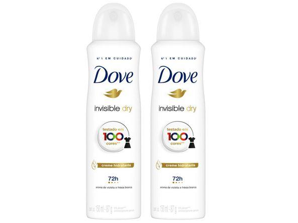 Imagem de Kit Desodorante Dove Invisible Dry Aerossol 