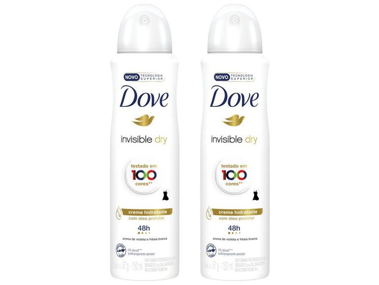 Kit Desodorante Dove Invisible Dry Aerossol Menor preço em Kit Desodorante Dove Invisible Dry Aerossol