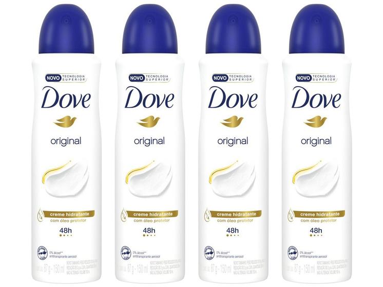Kit Desodorante Dove Original Aerossol Menor preço em Kit Desodorante Dove Original Aerossol