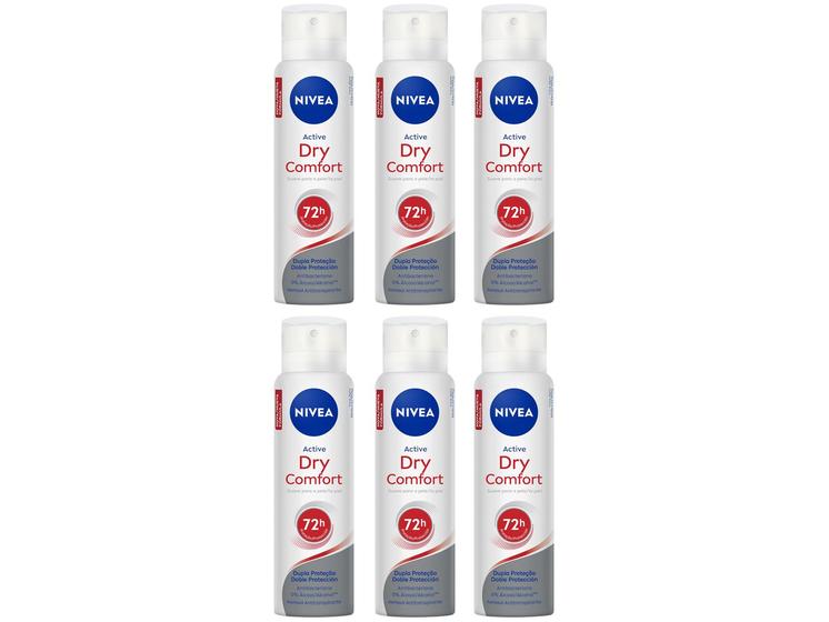 Imagem de Kit Desodorante Nivea 6 Unidades Dry Comfort