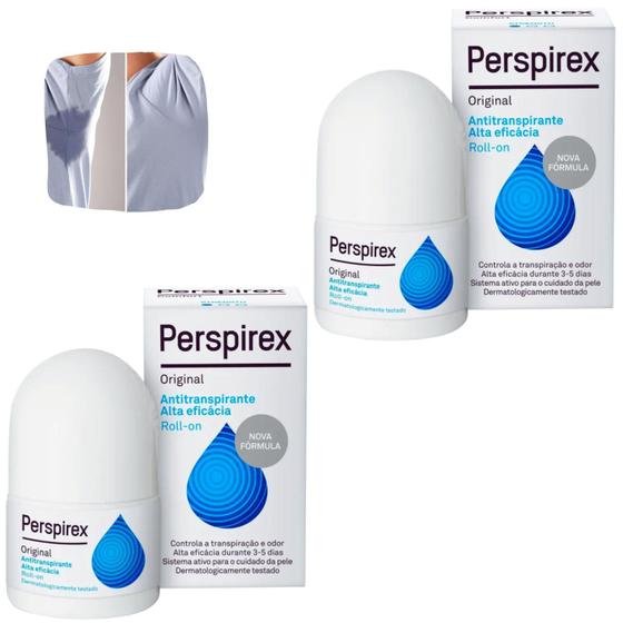Imagem de Kit Desodorante Perspirex Roll-On Unissex Antitranspirante