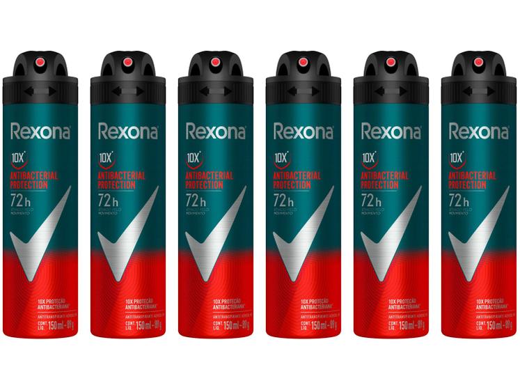 Imagem de Kit Desodorante Rexona Antibacterial Protection