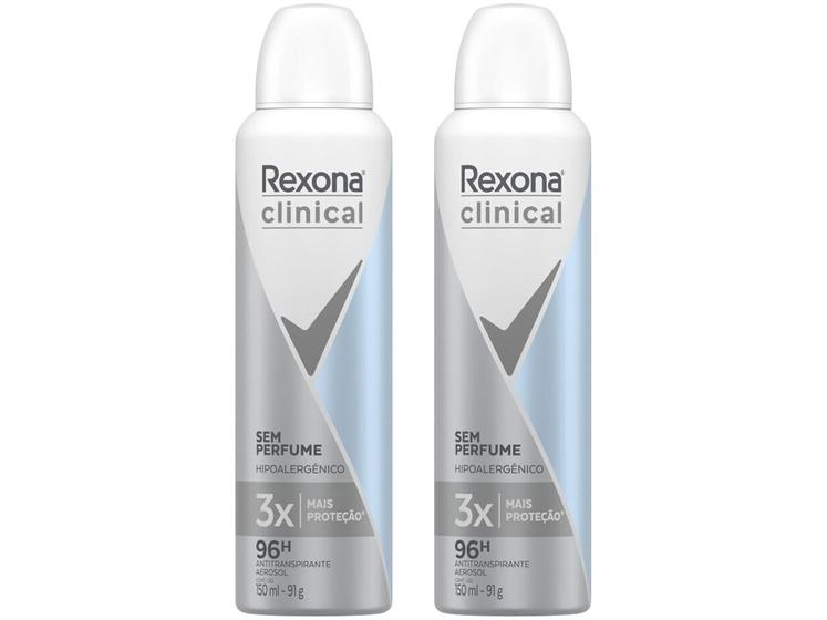 Imagem de Kit Desodorante Rexona Clinical Aerossol 